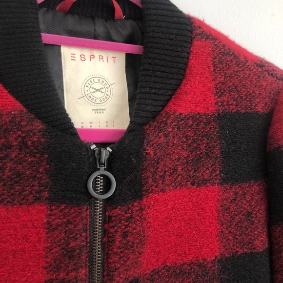 Esprit Buffalo Plaid Wool Coat - Picture 4 of 8